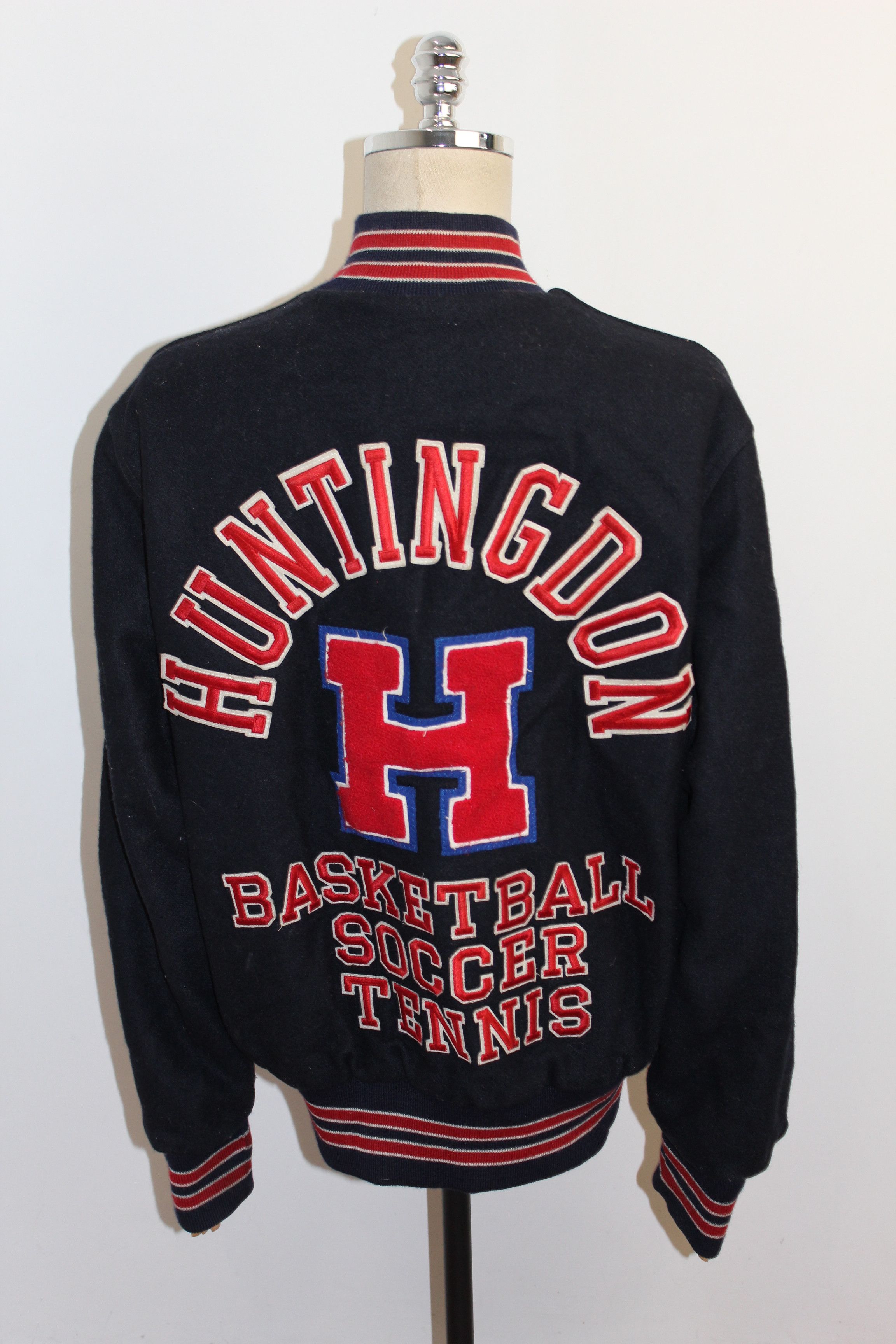 Holloway Holloway Huntington Vintage Collage Wool 95's Jacket Size US XL / EU 56 / 4 - 1 Thumbnail
