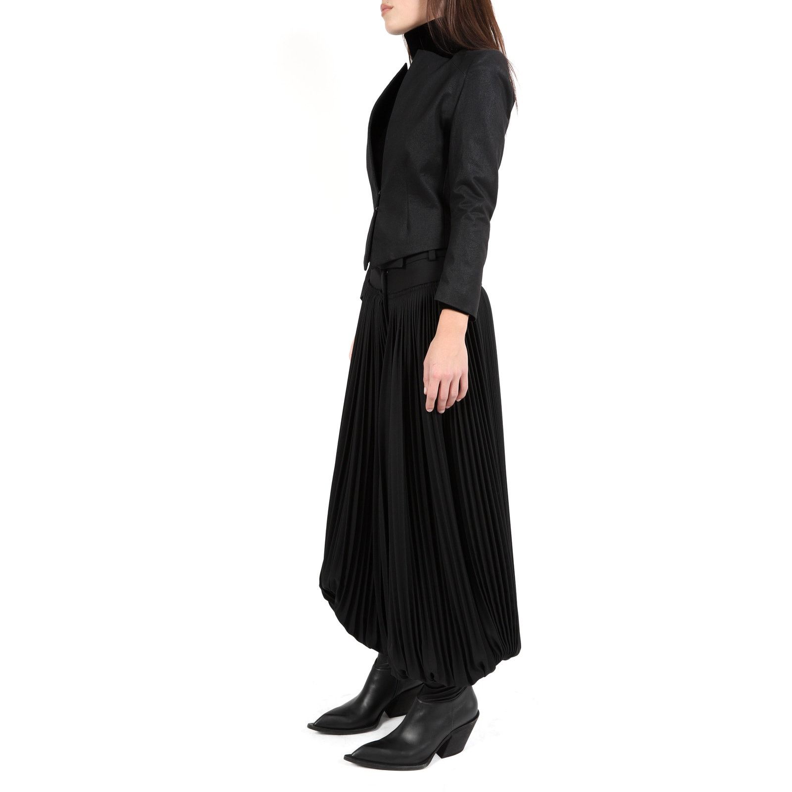 Haider Ackermann FW06 Cropped Tailored Jacket in Black Cotton Size XS / US 0-2 / IT 36-38 - 6 Thumbnail