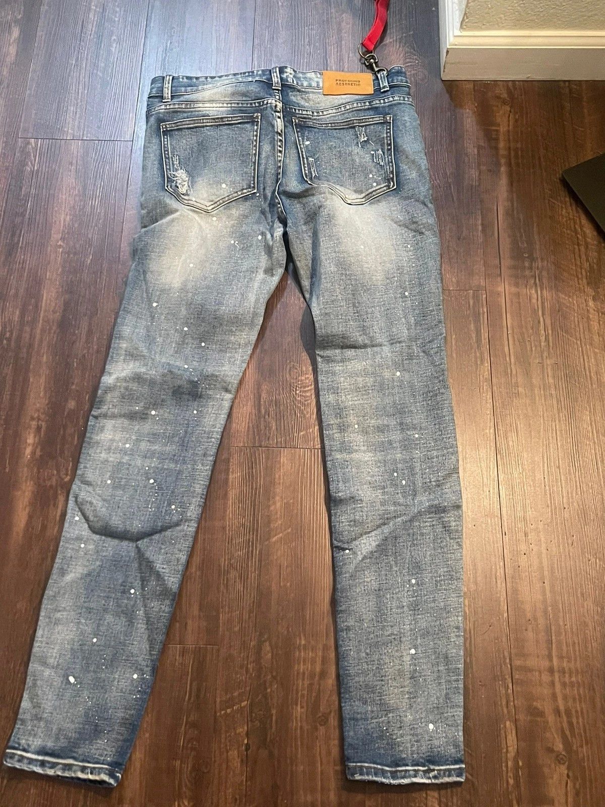 Profound Aesthetic Profound Aesthetic Skinny Wash Jeans 32X32 Found Co Size US 32 / EU 48 - 2 Thumbnail