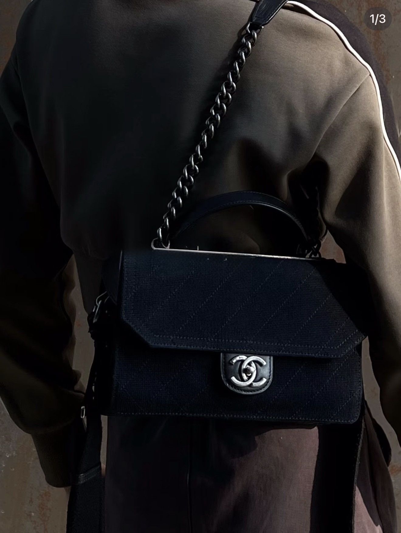 Chanel Chanel Salzburg Canvas Box Bag，medium Size ONE SIZE - 3 Thumbnail