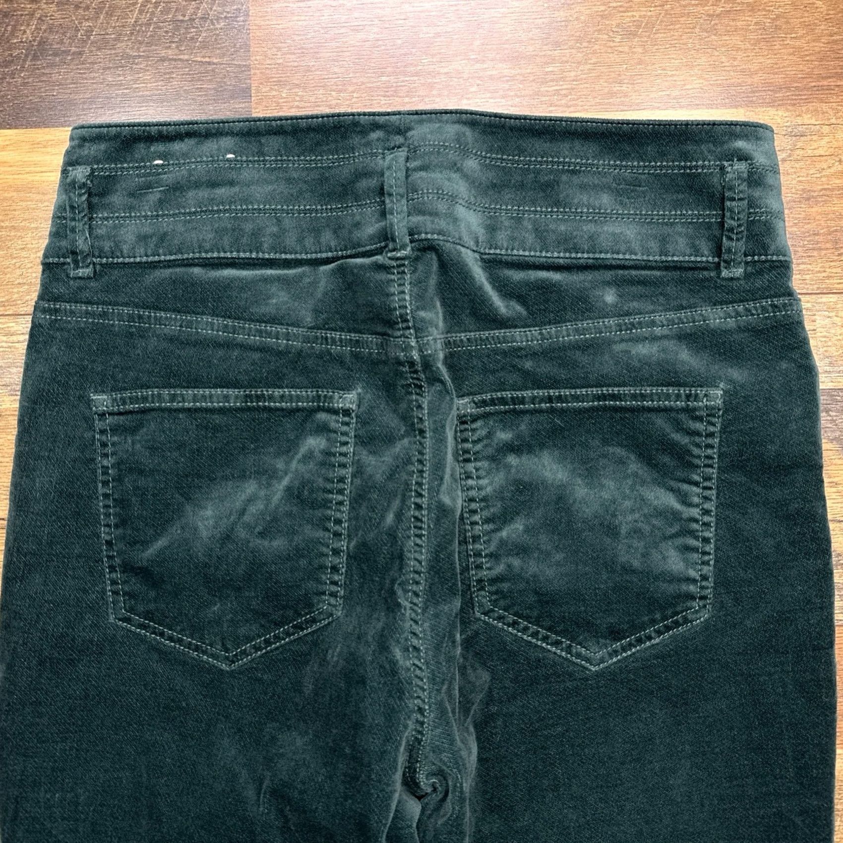 Ann Taylor Ann Taylor Pants Womens 10 Green Velvet High Rise Stretch Size 32" / US 10 / IT 46 - 6 Thumbnail