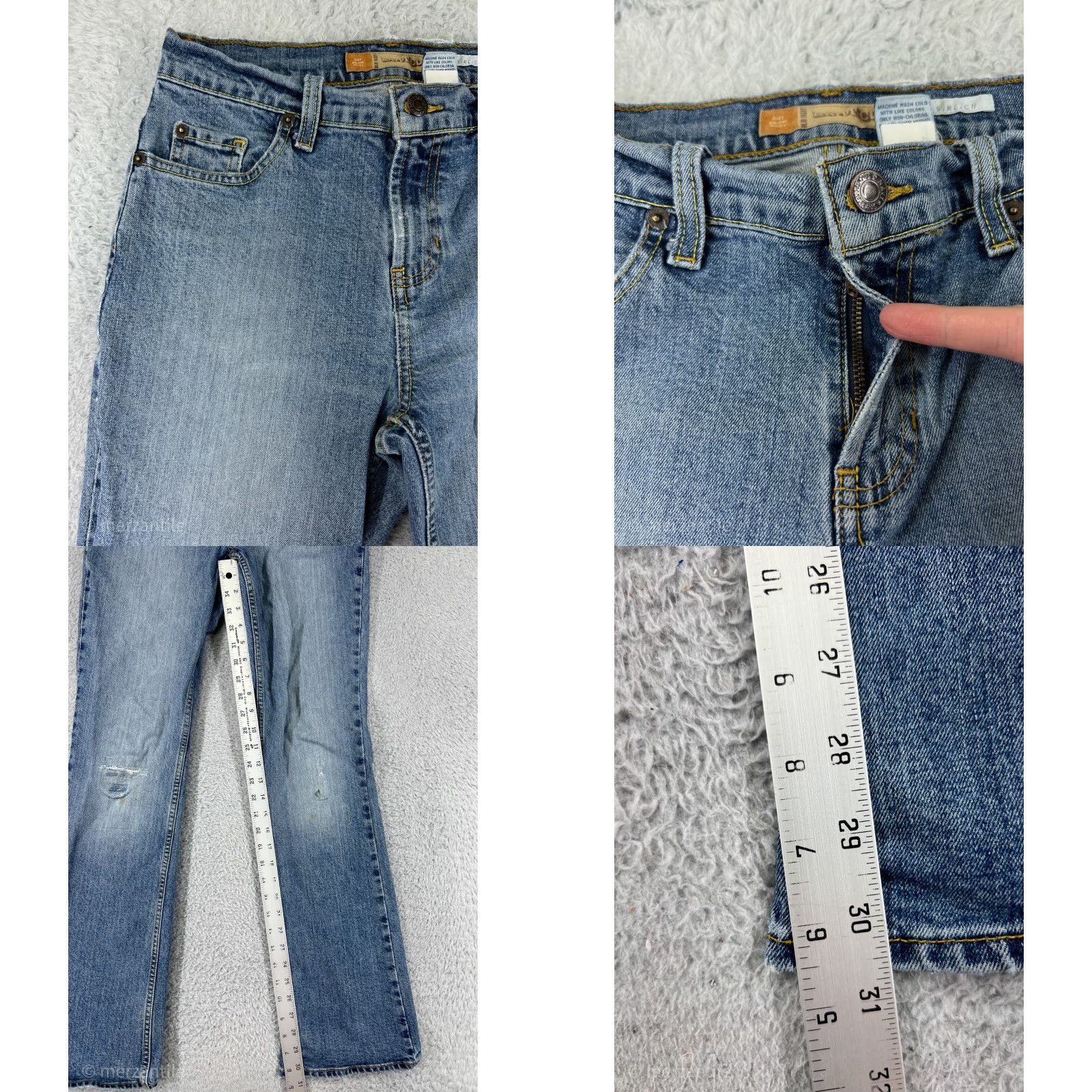 Old Navy Old Navy Jeans Women Bootcut Denim Blue 2 Mid Rise 30.5 Inseam Stretch Regular Womens Size 26" / US 2 / IT 38 - 8 Thumbnail