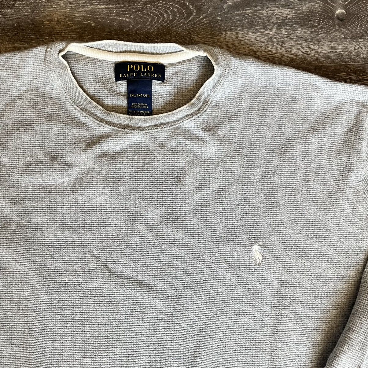 Polo Ralph Lauren Vintage Polo Ralph Lauren Basic Logo Thermal Longsleeve Tee Size US XL / EU 56 / 4 - 2 Thumbnail