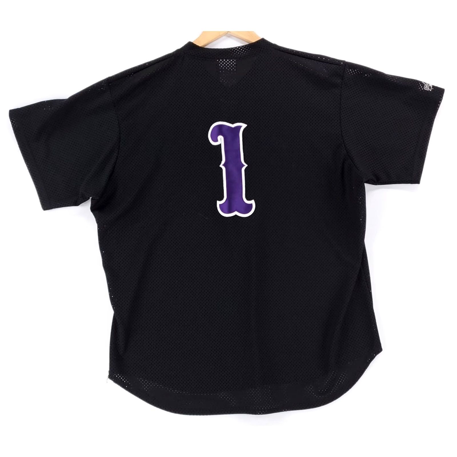 Vintage VINTAGE Majestic Tampa Bay Rays Jersey Shirt Diamond Collection 2XL Mens Black 90s Size US XXL / EU 58 / 5 - 6 Thumbnail