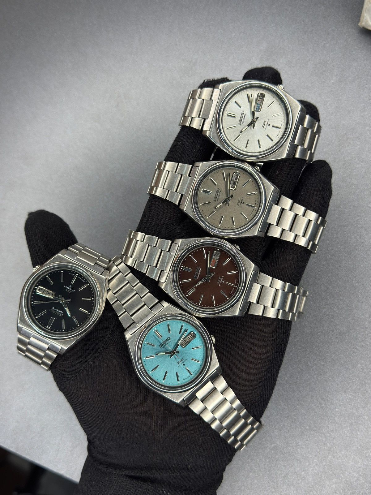 Designer Lot off 5 watches Seiko DX 7009 men’s wrist watch Size 36 - 1 Thumbnail