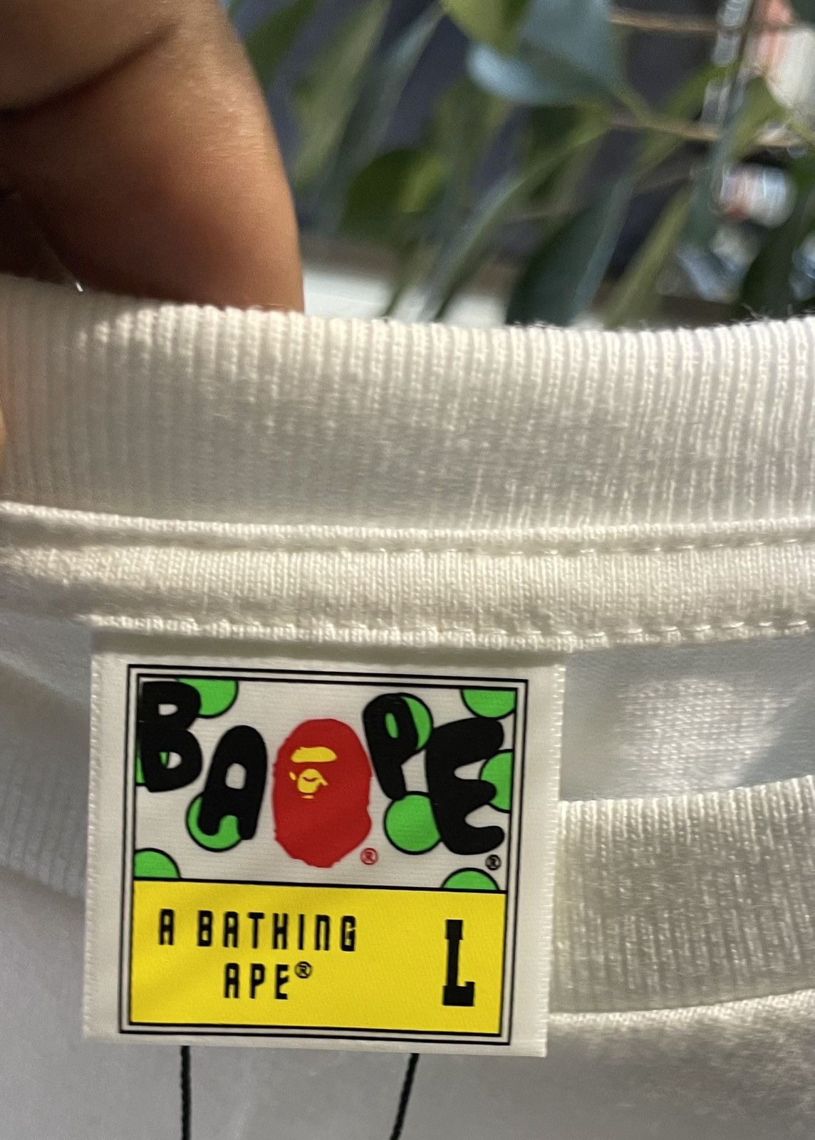 Bape BAPE ABC Camo Shark Tee White/Blue/Silver Size US L / EU 52-54 / 3 - 8 Thumbnail
