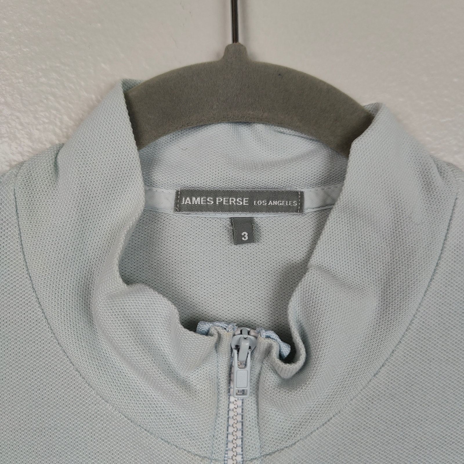 Other James Perse Full Zip Jacket Mens 3 Large Light Blue Size L / US 10 / IT 46 - 6 Thumbnail