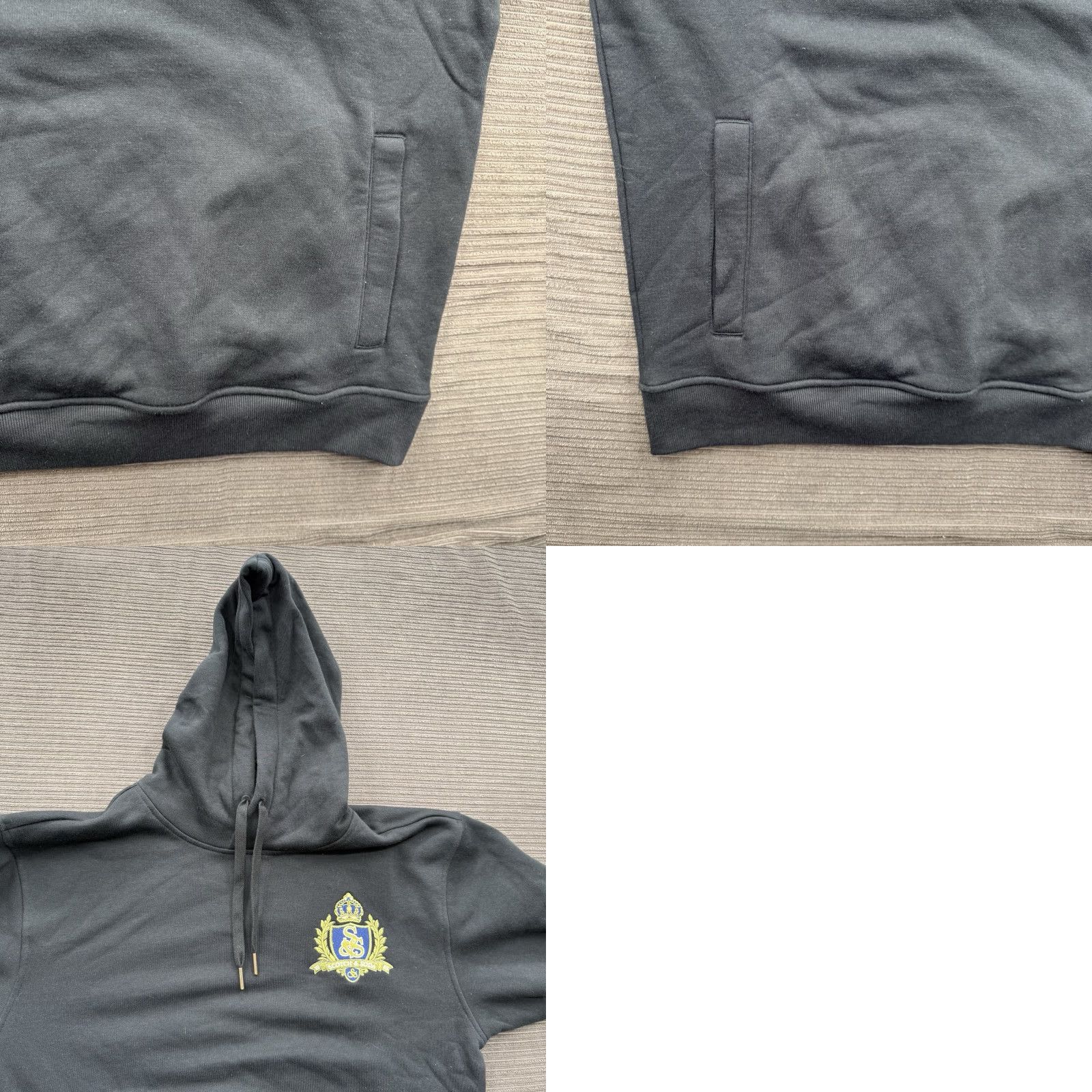 Scotch & Soda Scotch & Soda Relaxed Fit Hoodie Men Medium Black Long Sleeve Fleece Embroidered Logo Pullover Size US M / EU 48-50 / 2 - 8 Thumbnail