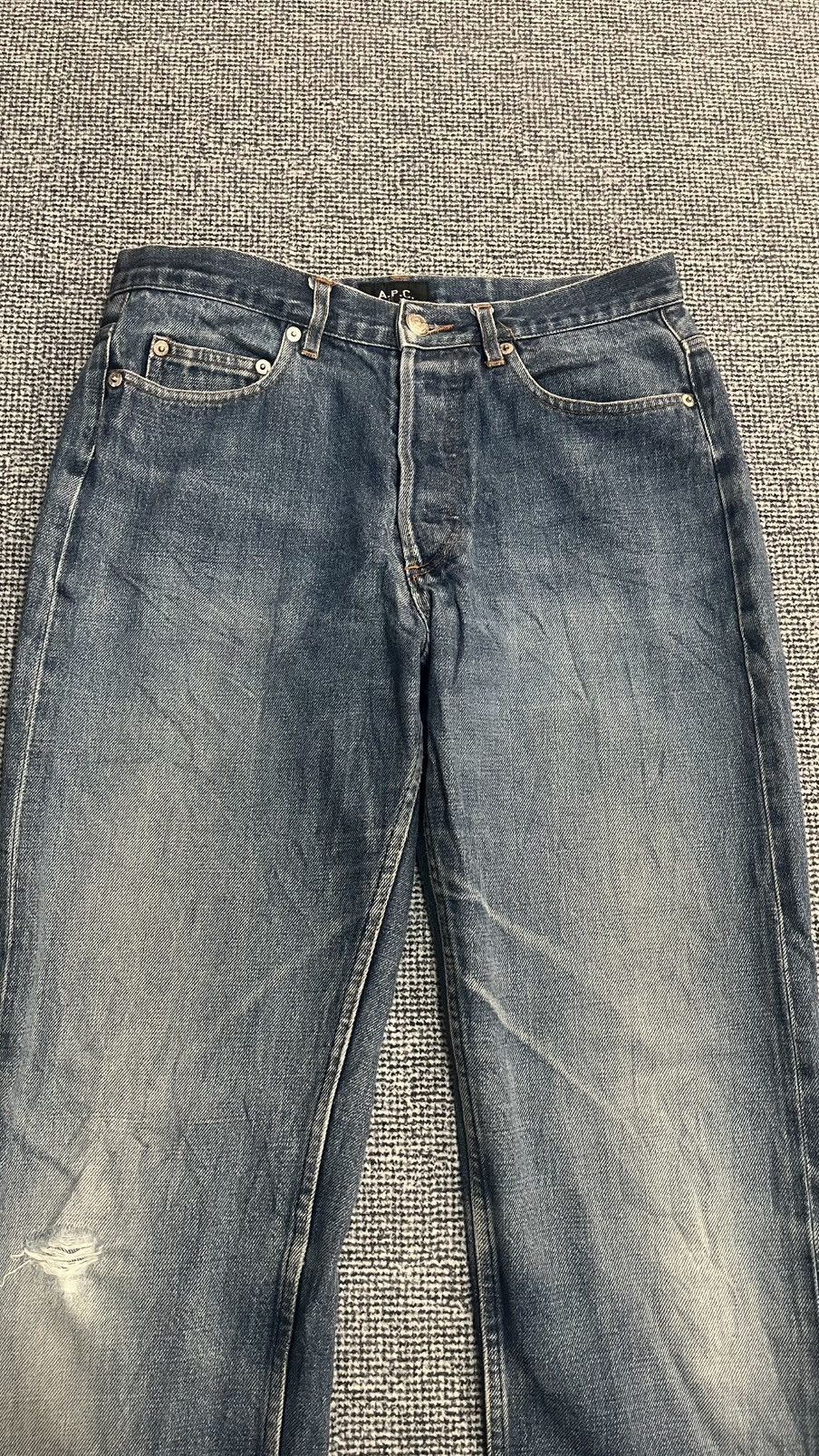 A.P.C. Vintage APC Distressed APC Selvedge jeans Size US 30 / EU 46 - 3 Thumbnail