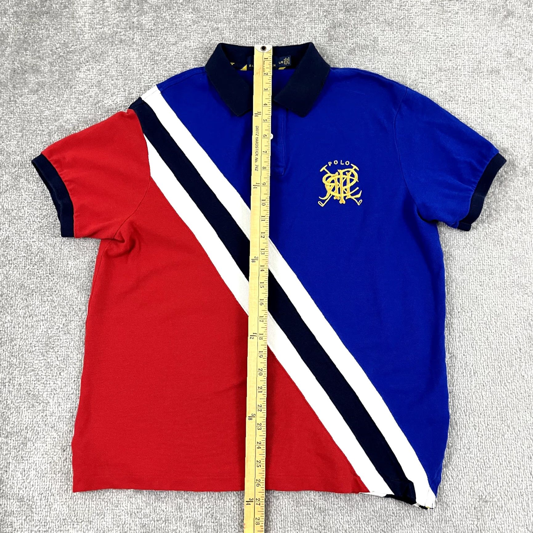 Polo Ralph Lauren VINTAGE Polo Ralph Lauren Polo Shirt Mens Large Red White Blue Embroidered Logo Casual Size US L / EU 52-54 / 3 - 4 Thumbnail
