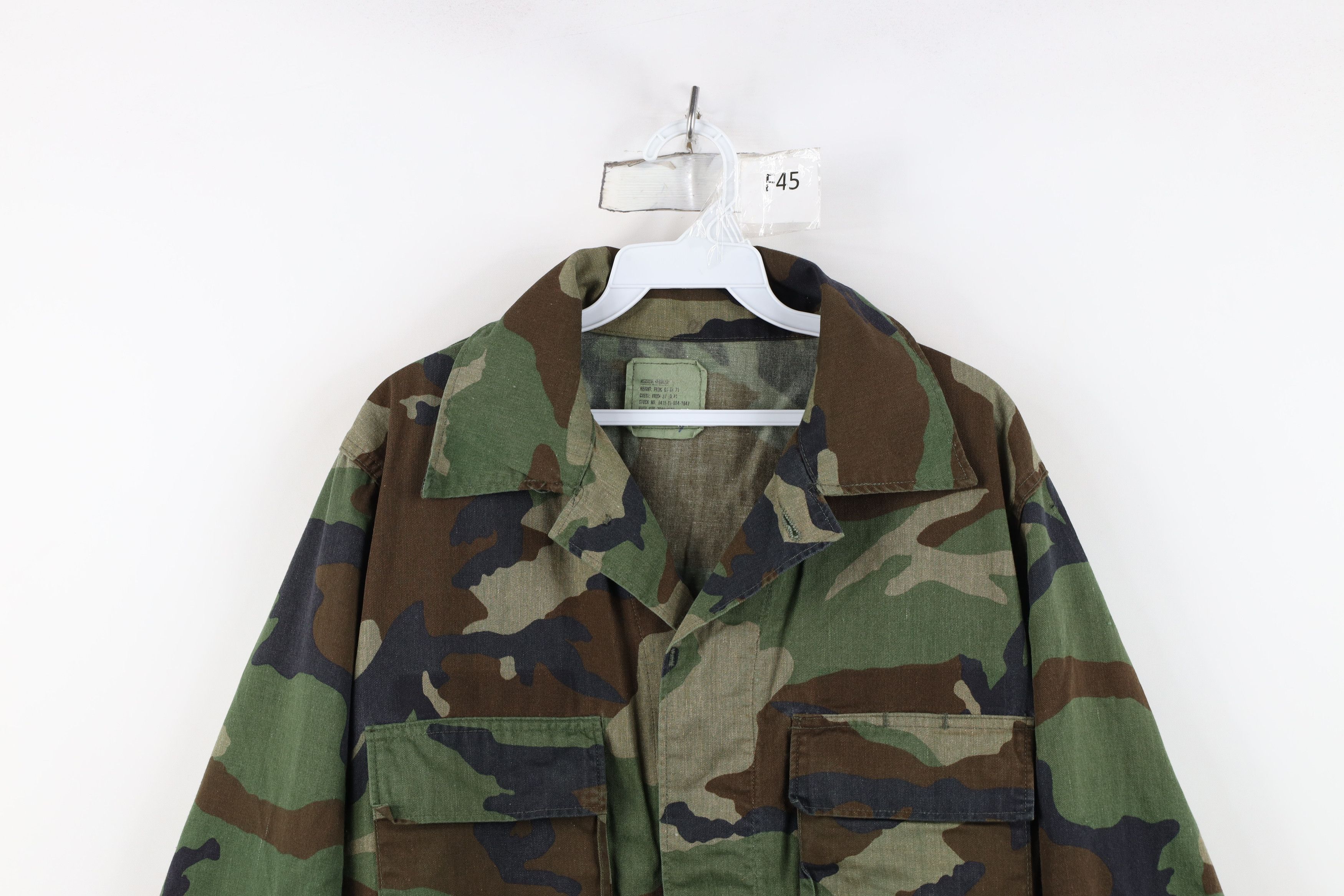 Vintage Vintage 80s Military Camouflage Combat Jacket Coat USA Size US M / EU 48-50 / 2 - 2 Thumbnail