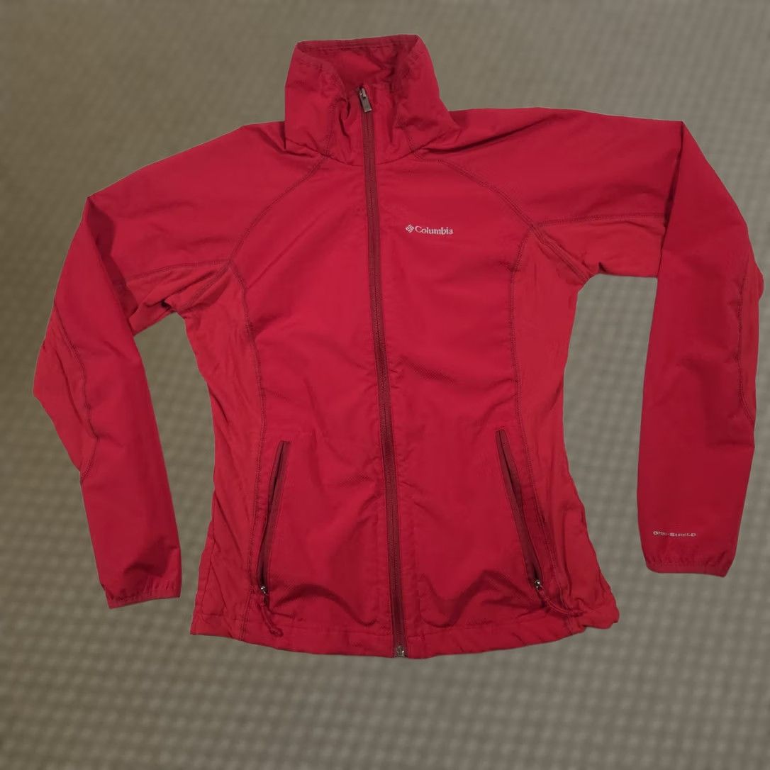 Vintage Columbia Jacket Womens Small Red Omni-Shield Softshell Full Zip Lightweight Jacket Size S / US 4 / IT 40 - 1 Thumbnail