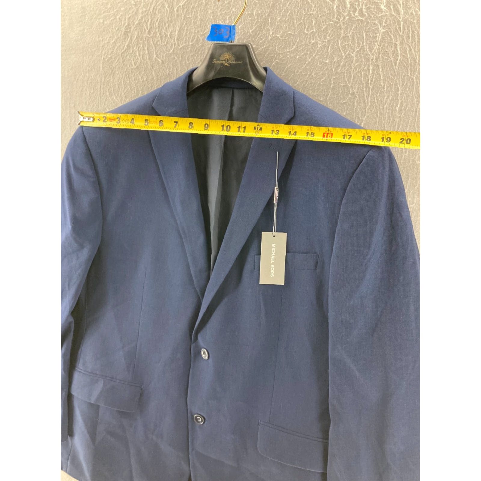 Michael Kors Michael Kors Blazer Mens 46R Blue Rayon Blend NWT Size 40R - 5 Thumbnail