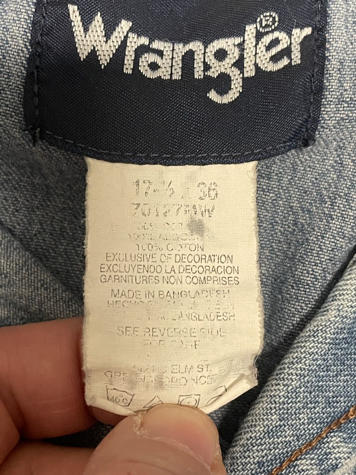 Vintage × Wrangler Vintage cowboy 90s pearl snap polo wrangler distress shirt Size US L / EU 52-54 / 3 - 10 Thumbnail