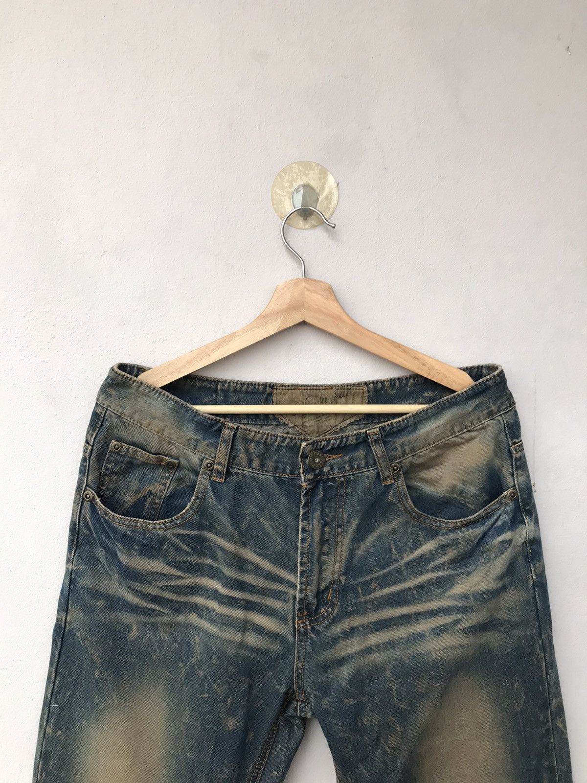 Vintage Vintage P.Turn Distressed Denim Size US 34 / EU 50 - 2 Thumbnail