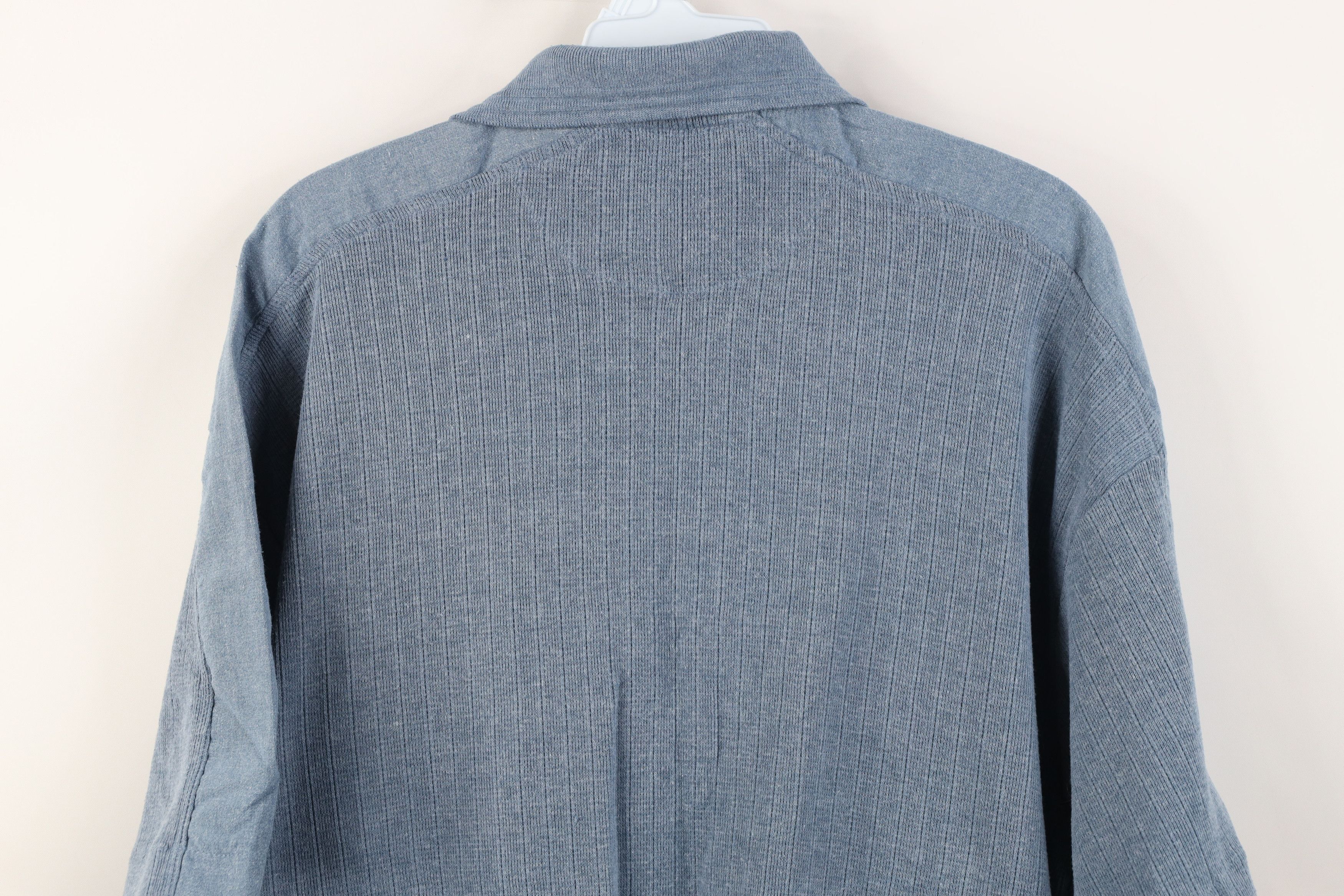 Vintage Vintage 90s Streetwear Chambray Pullover Polo Shirt Blue Size US M / EU 48-50 / 2 - 12 Thumbnail