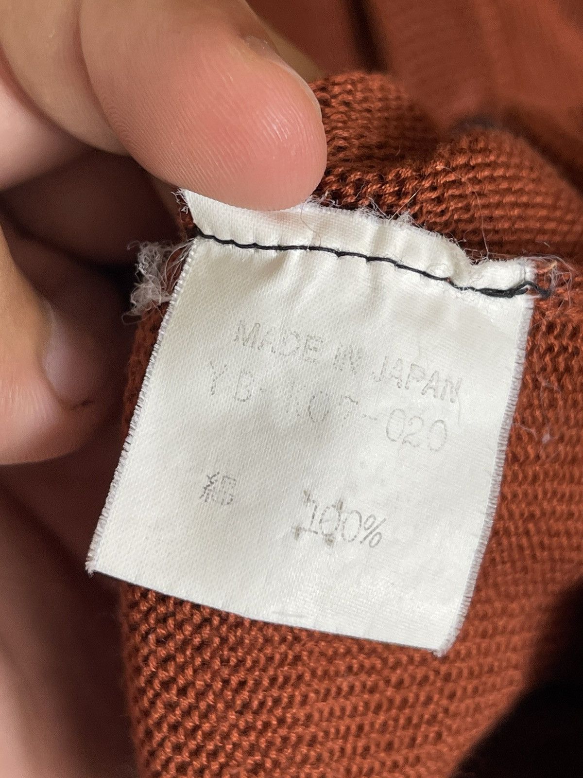 Yohji Yamamoto Y’s Yohji Yamamoto V Neck Cotton Cardigan Burnt Orange Size M / US 6-8 / IT 42-44 - 5 Thumbnail