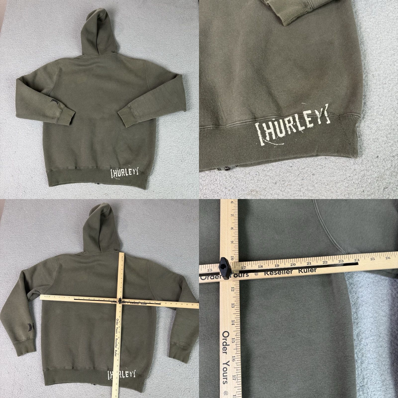 Hurley VINTAGE Hurley Hoodie Adult L Gray Surfer Skater Zip Sherpa Y2K Rare Jacket L Mens Size US L / EU 52-54 / 3 - 8 Thumbnail