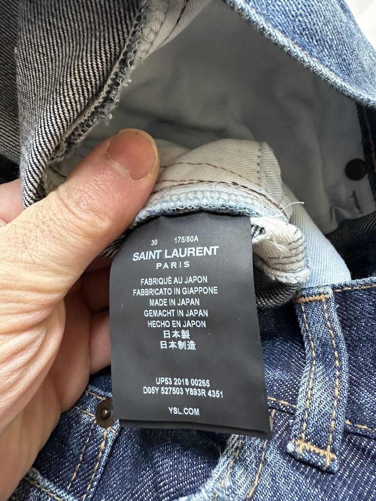 Saint Laurent Paris Saint Laurent Denim Size US 30 / EU 46 - 4 Thumbnail
