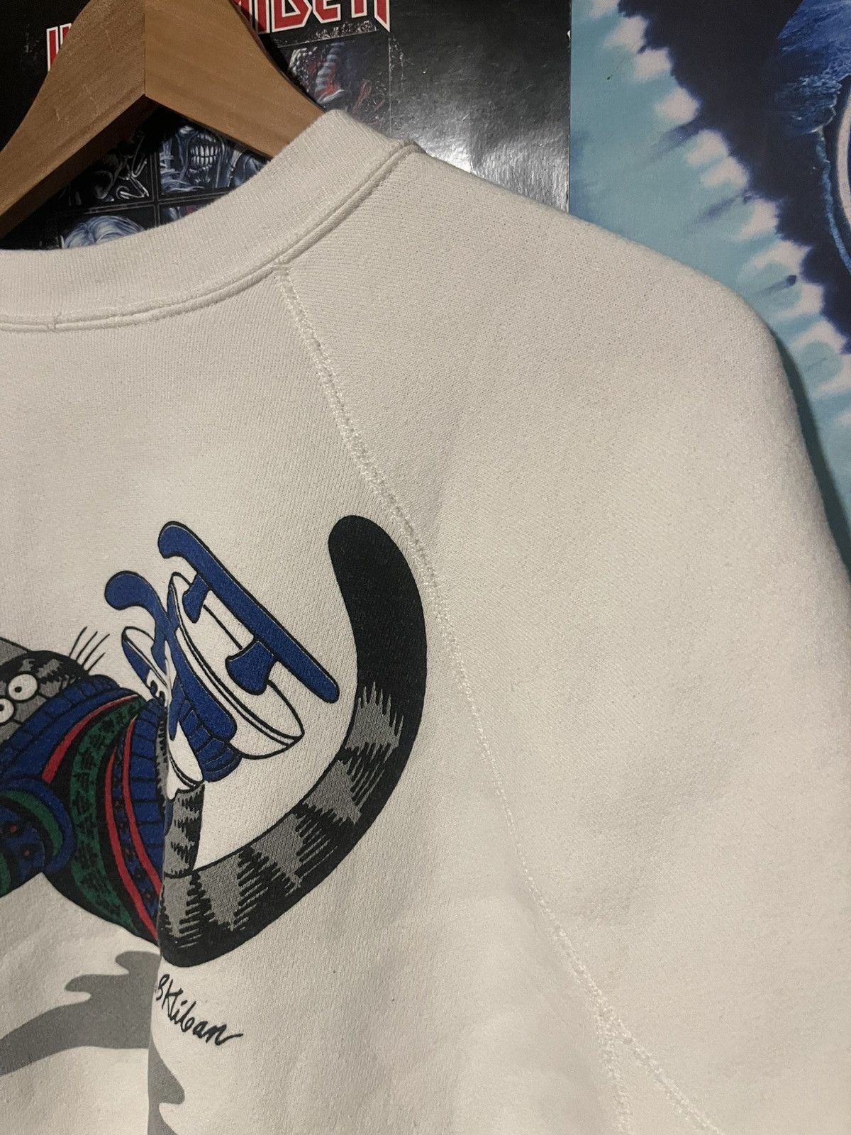 Other 80’s Crazy Shirts Double sided B Kliban Skating Cat sweater Size L / US 10 / IT 46 - 12 Thumbnail
