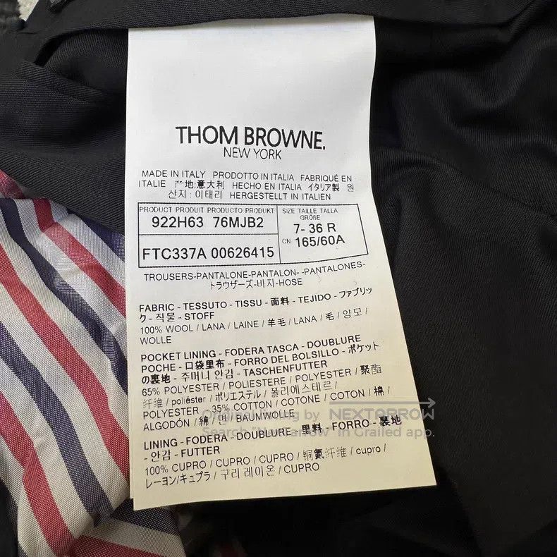 Thom Browne Thom Browne Classic Trousers with Dark Blue Gold Buttons H Size 24" / US 00 / IT 34 - 7 Thumbnail