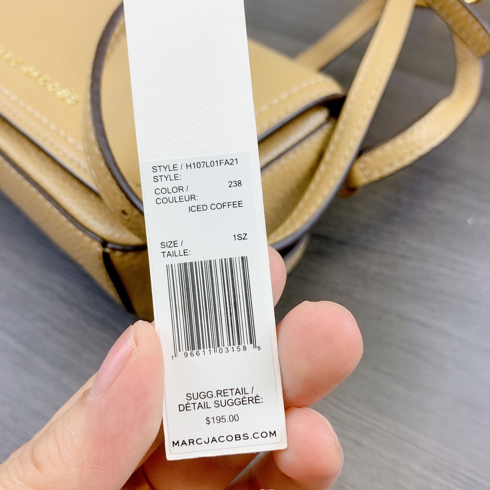 Marc Jacobs Marc Jacobs H107L01FA21 Mini Leather Crossbody Bag IN COFFEE Size ONE SIZE - 8 Thumbnail