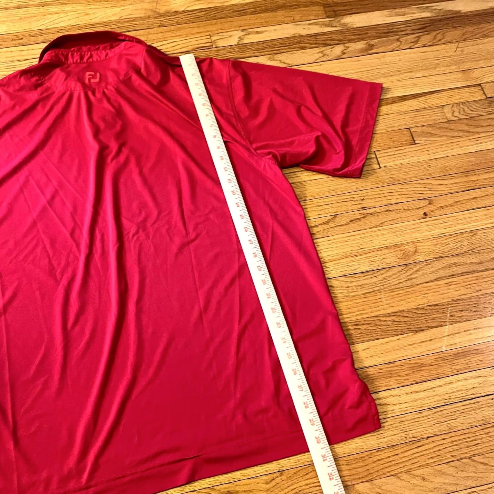 Footjoy Footjoy Polo Shirt Mens XL Red Performance Golf Short Sleeve Mens XL Regular Red Small stain Size US XL / EU 56 / 4 - 7 Thumbnail