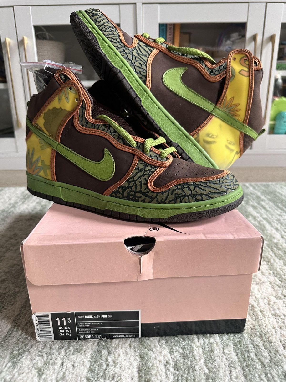 Nike Nike Dunk High Pro SB “De La Soul” Size 11.5 Brand New RARE Size US 11.5 / EU 44-45 - 1 Thumbnail