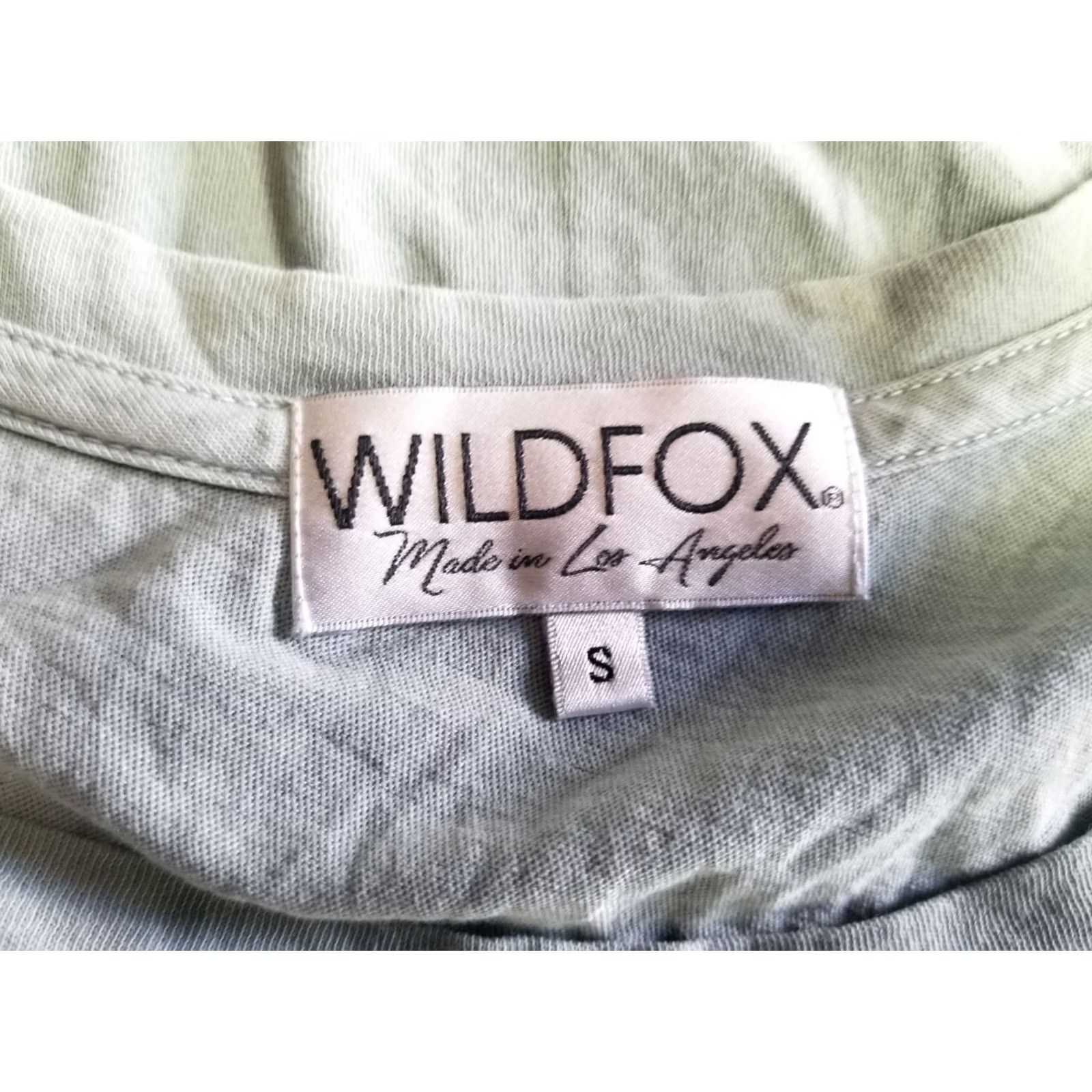 Wildfox WILDFOX Women Pigment Cadet Blue Small T-Shirt Working Hard at Hardly Working Distressed Tee Size S / US 4 / IT 40 - 7 Thumbnail