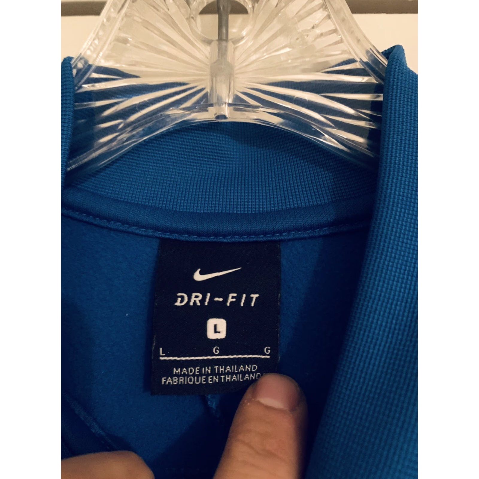 Nike Nike Dri-Fit Women's Soccer Track Jacket L Blue Full Zip AO1483 Size L / US 10 / IT 46 - 3 Thumbnail