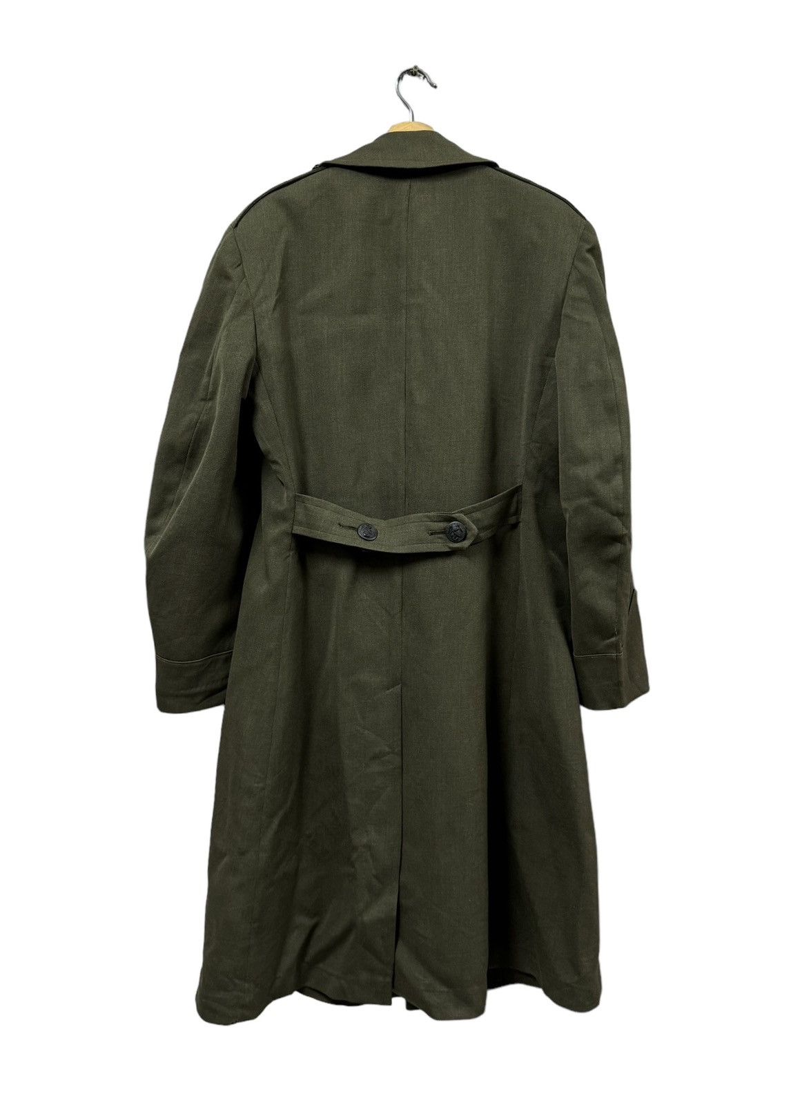 Vintage Vtg🔥60’s USMC Marine Cops Trench Overcoat Seige Green Jacket Size US M / EU 48-50 / 2 - 3 Thumbnail