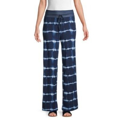 Neiman Marcus Stellah Denim Tie Dye Drawstring Pants Size 30" / US 8 / IT 44 - 1 Thumbnail