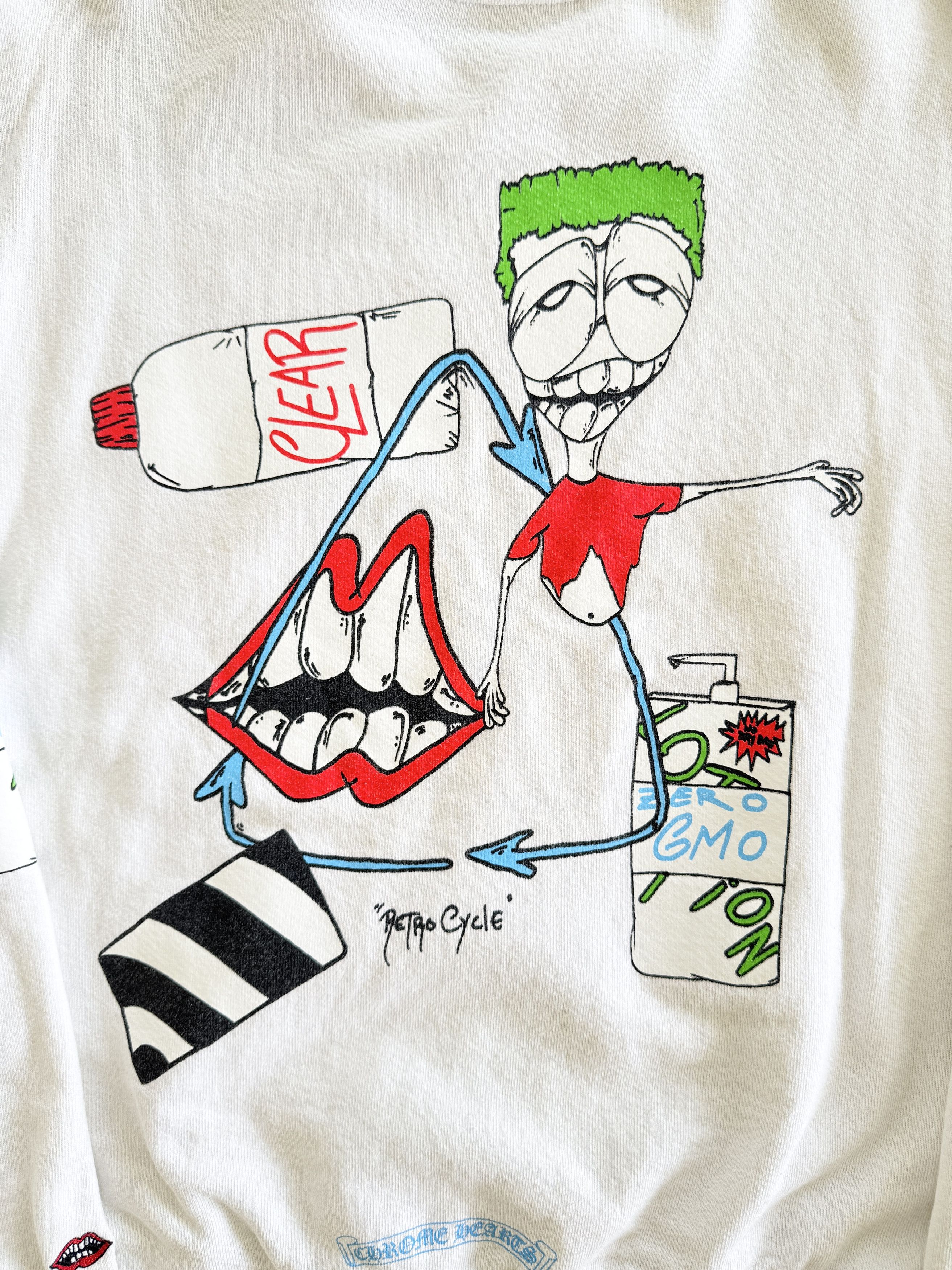 Chrome Hearts CH Matty Boy RetroCycle White Sweater Size US M / EU 48-50 / 2 - 13 Thumbnail
