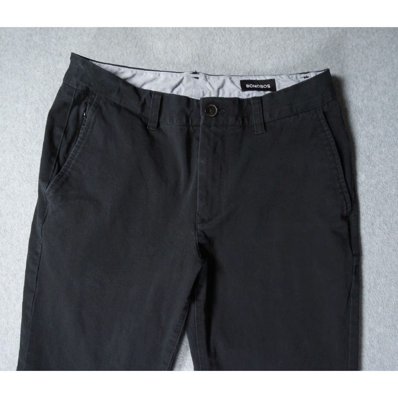 Bonobos Bonobos Pants Mens 30x29 Black Chino Slim Fit Stretch Business Work Preppy Shirt Size US 30 / EU 46 - 2 Thumbnail