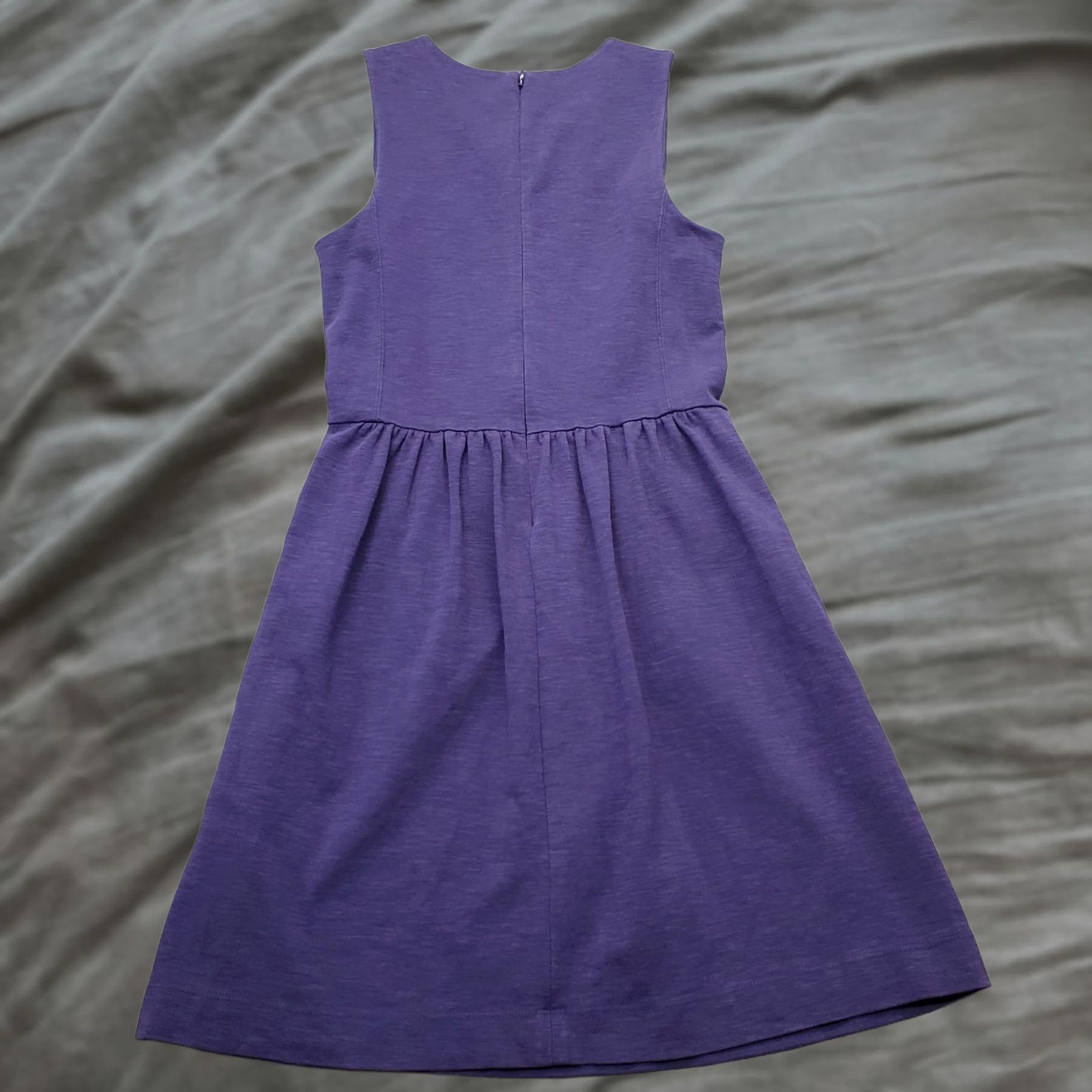 J.Crew J.CREW Fit & Flare Dress Womens Size S Purple Sleeveless Back Zip Size S / US 4 / IT 40 - 1 Thumbnail