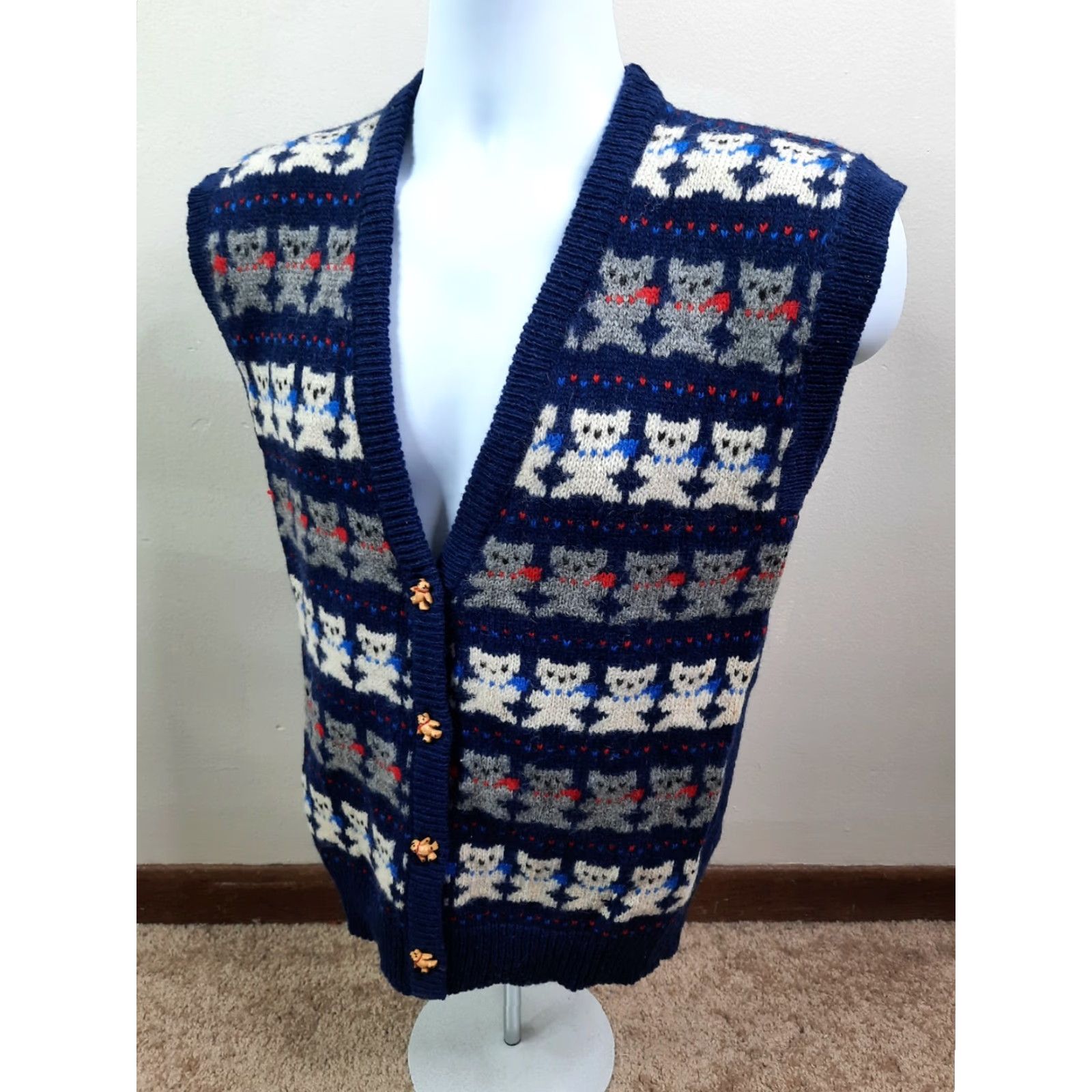 Vintage VINTAGE The Eagle's Eye Sweater Vest Size US M / EU 48-50 / 2 - 6 Thumbnail