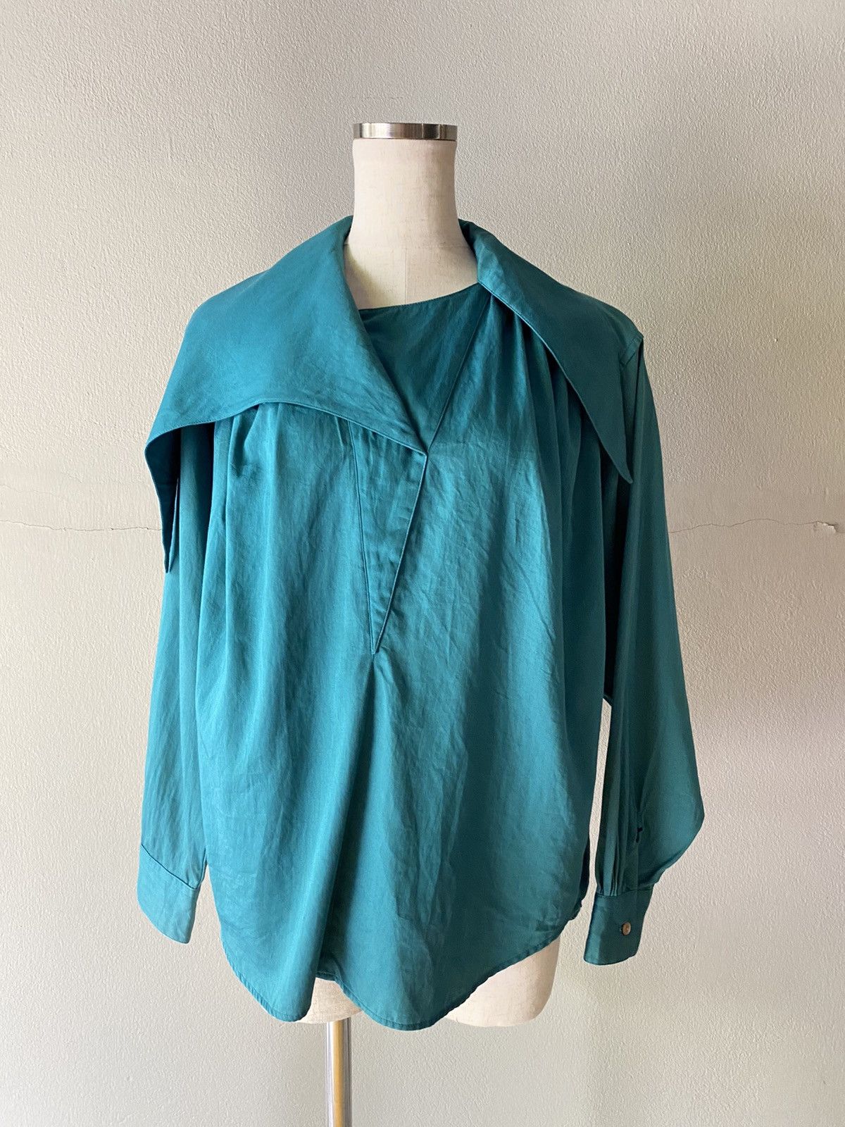 Kenzo KENZO Vintage turquoise green blouse Size M / US 6-8 / IT 42-44 - 14 Thumbnail
