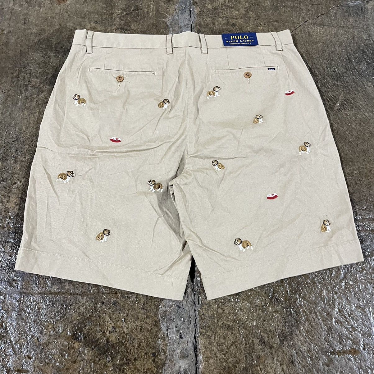 Polo Ralph Lauren × RRL Ralph Lauren × Vintage Polo Ralph Lauren Embroidered Bulldog Chino Shorts NWT Size US 38 / EU 54 - 3 Thumbnail