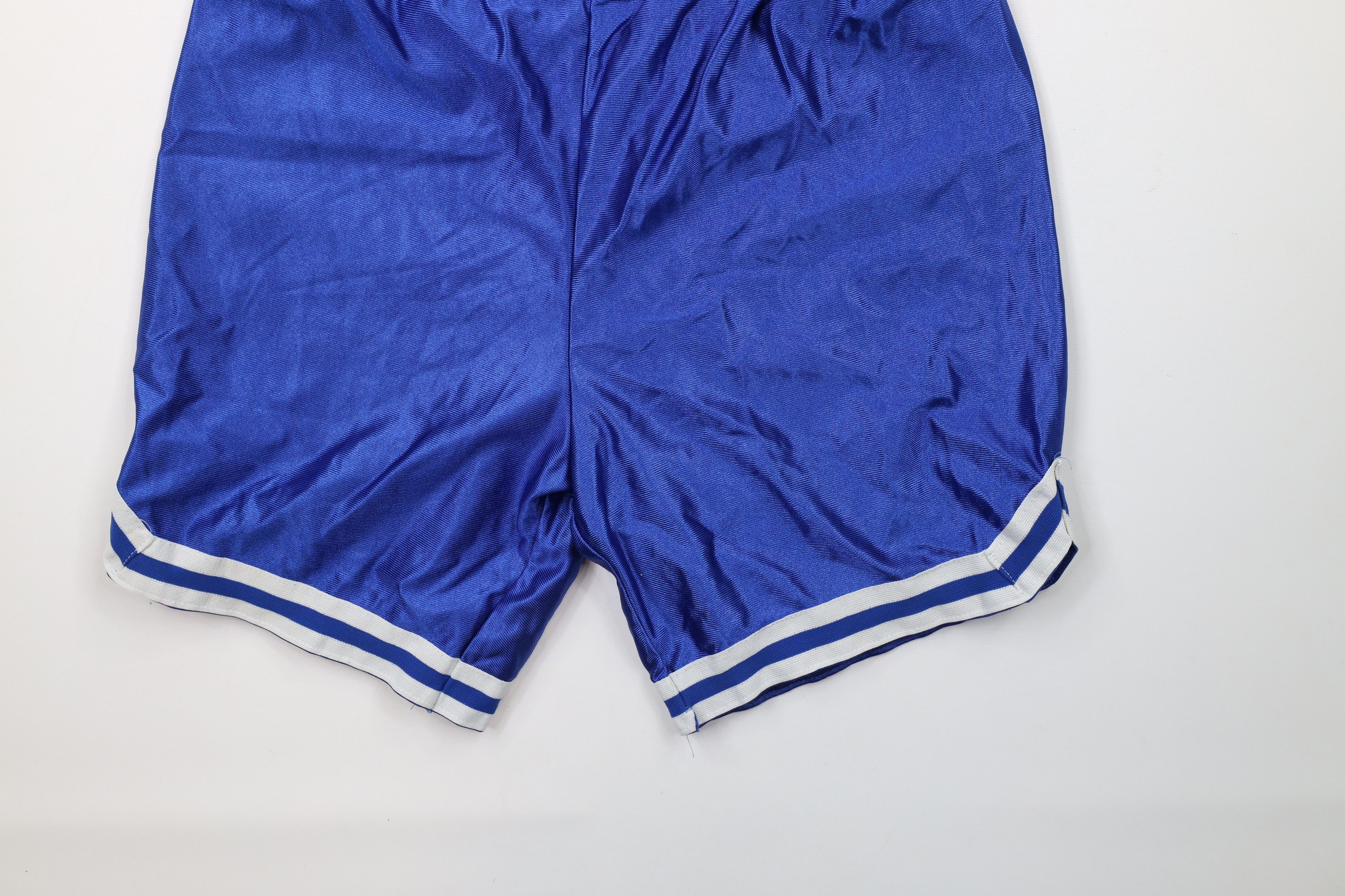 Vintage Vintage 80s 90s Silky Nylon Above Knee Basketball Shorts USA Size US 32 / EU 48 - 4 Thumbnail