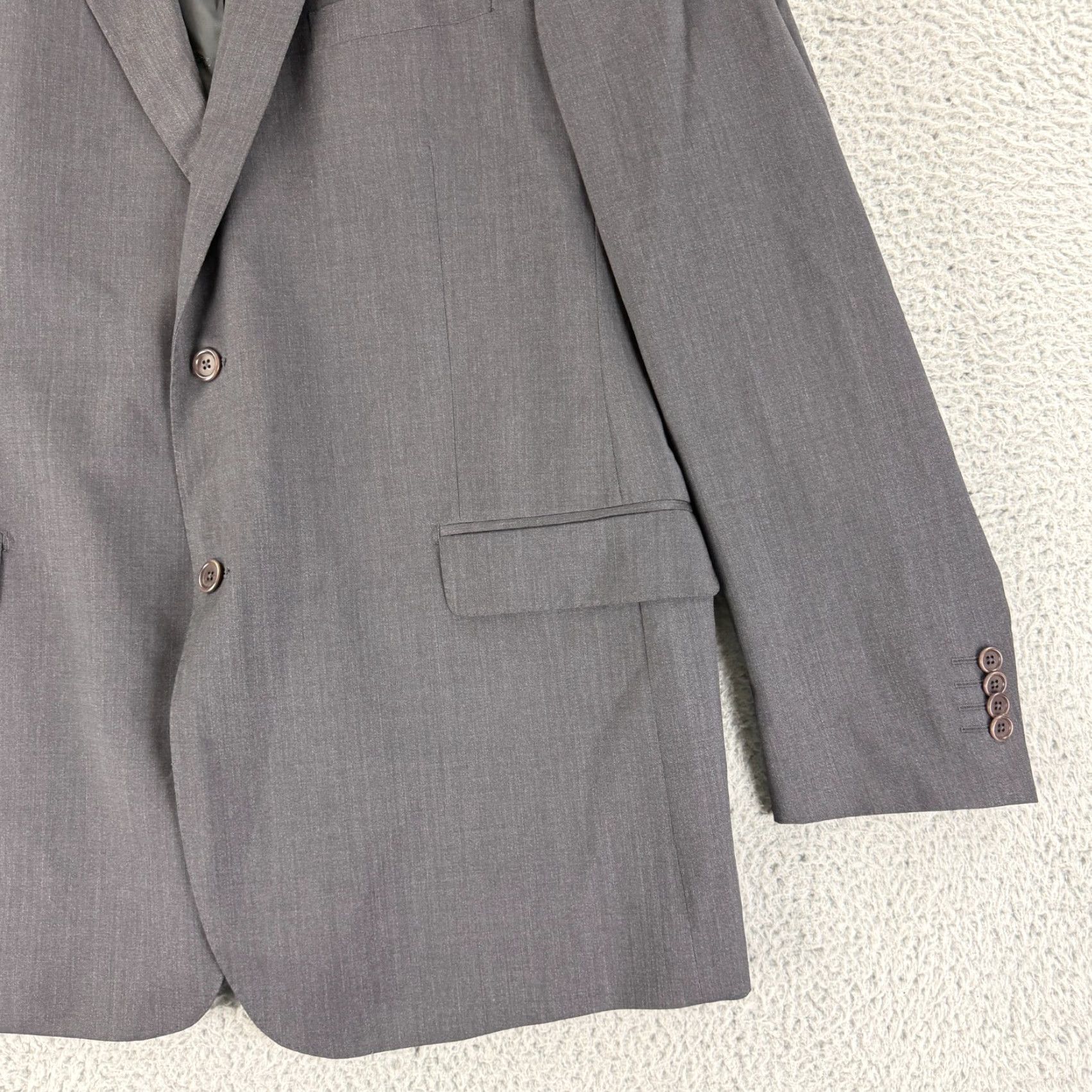 Ermenegildo Zegna Ermenegildo Zegna Blazer Jacket Mens Size 46 Gray Wool Silk Italy Blazer Coat Milestone Style City Classic Designer Regular Vintage: No Size 46R - 3 Thumbnail