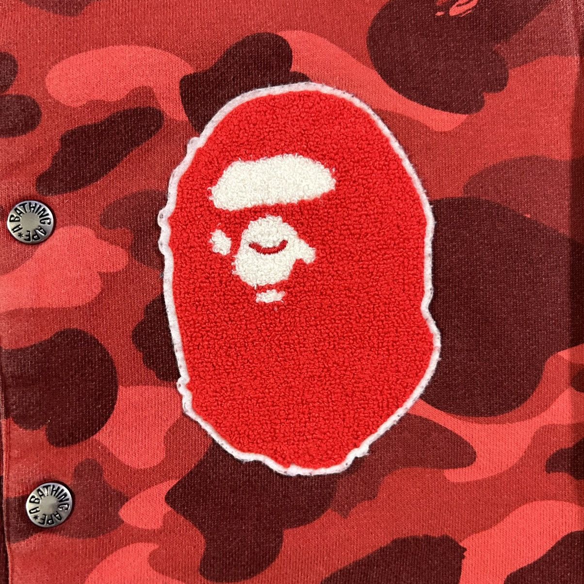 Bape BAPE Varsity Jacket Red Camo Size US L / EU 52-54 / 3 - 2 Thumbnail
