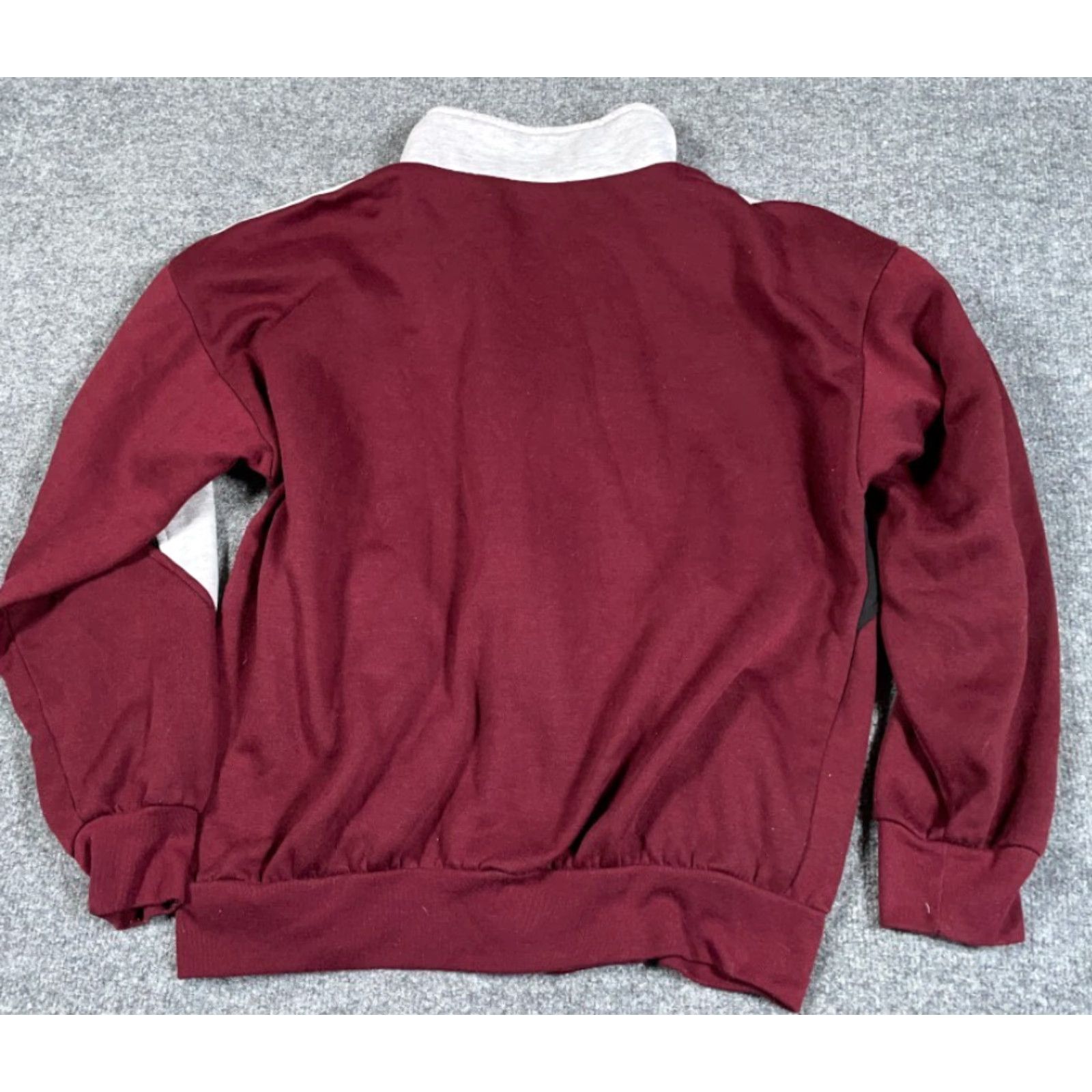 McGregor VTG MacGregor Sweatshirt Adult Large Red Gray Panel 80s 90s Retro Zip Full Zip Pockets Men Size US L / EU 52-54 / 3 - 2 Thumbnail