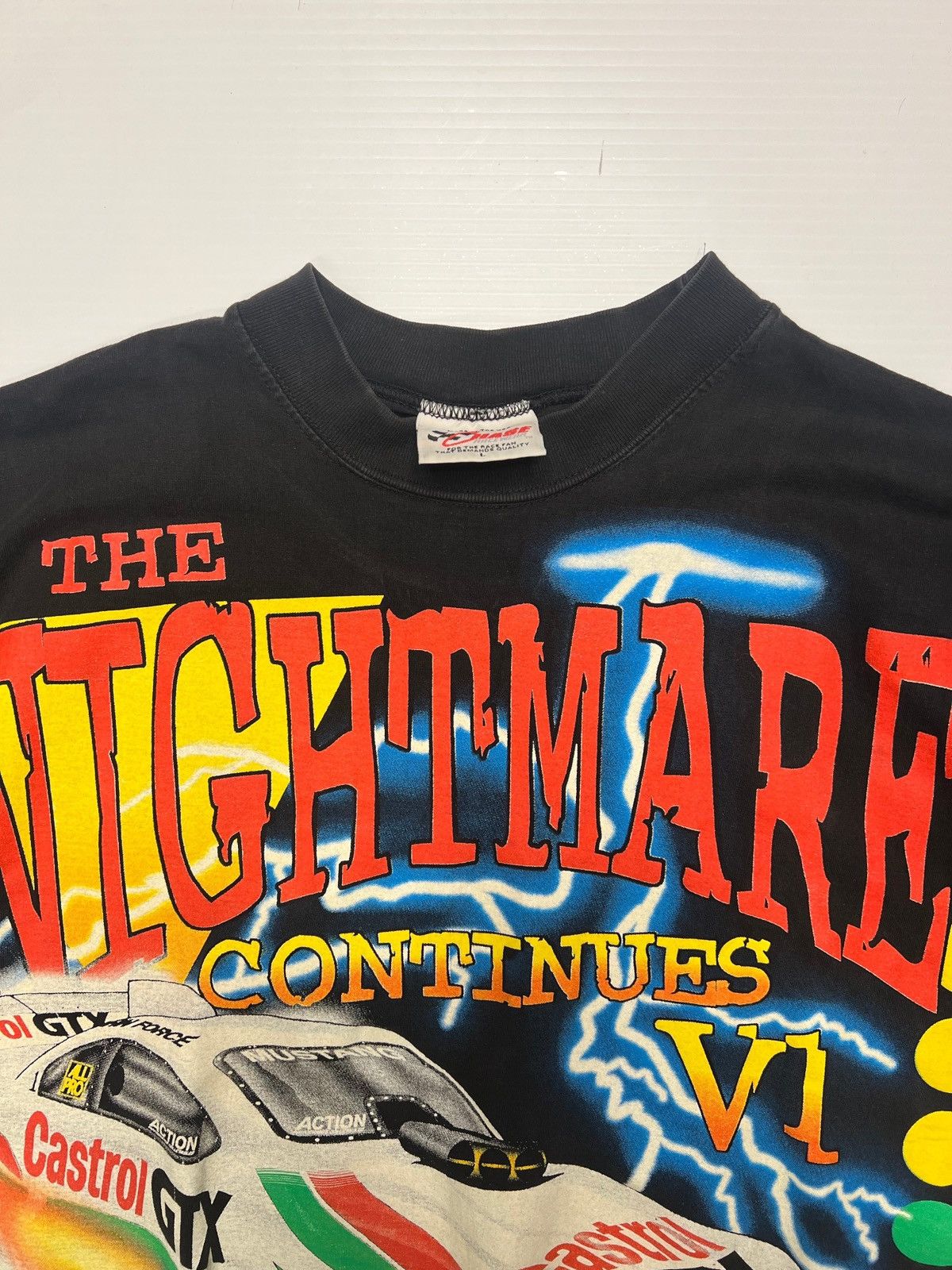 NASCAR × Vintage 1997 John Force The Nightmare Drag Racing Shirt Size US L / EU 52-54 / 3 - 3 Thumbnail