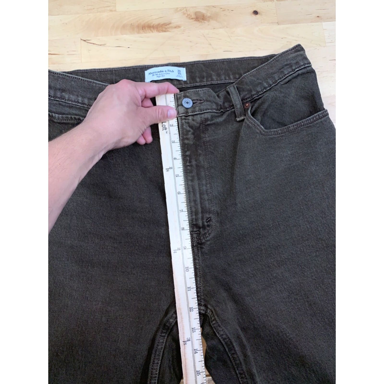 Abercrombie & Fitch Abercrombie & Fitch The 90's Relaxed Jeans High Rise Womens 30/10s 11112 Jeans Brown Denim 90s City Womens Straight High Rise 30 Jeans Size 30" / US 8 / IT 44 - 7 Thumbnail
