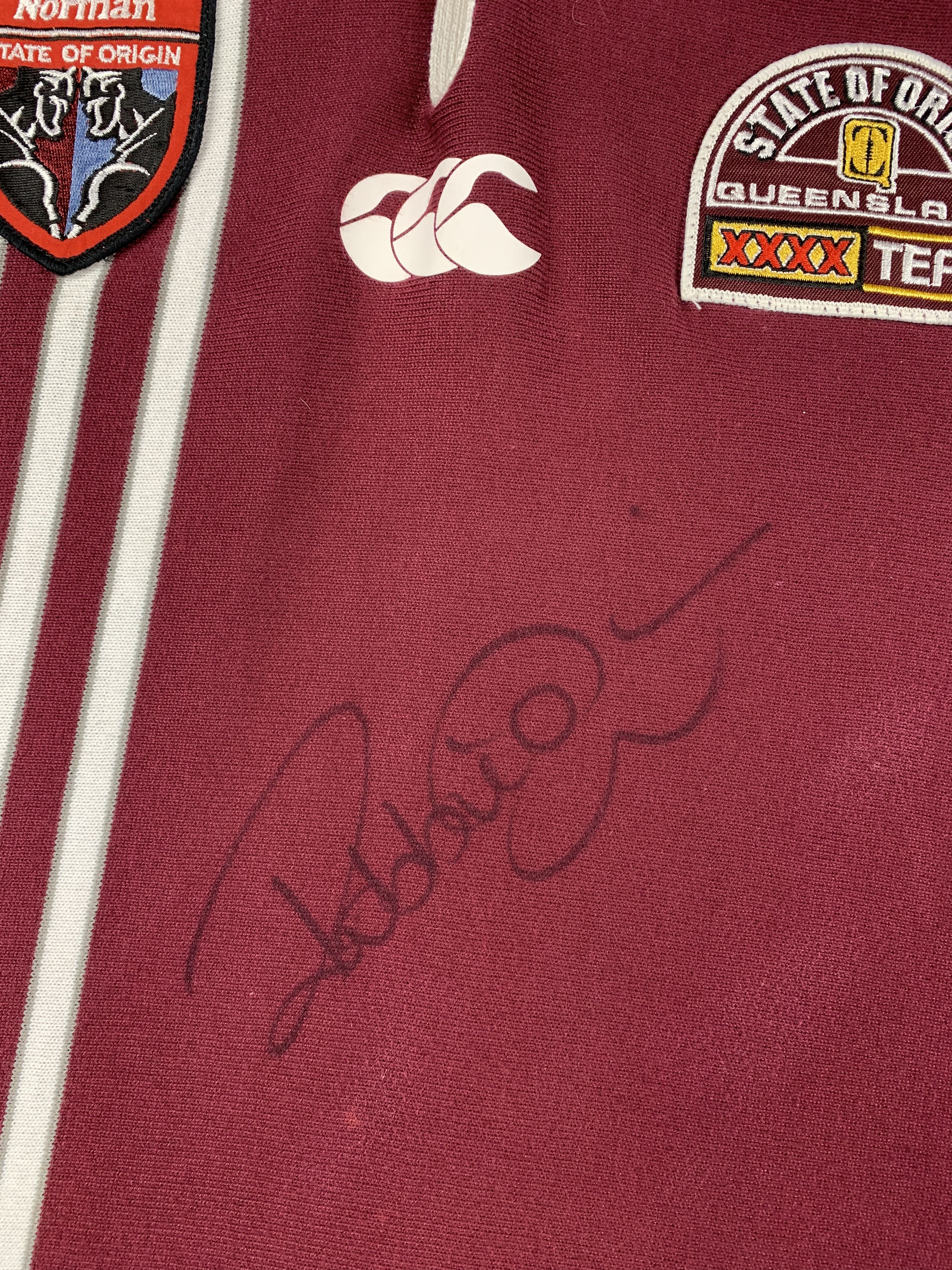 Canterbury of New Zealand 1998 90s Queensland State of Origin Canterbury Rugby Jersey Size US S / EU 44-46 / 1 - 4 Thumbnail