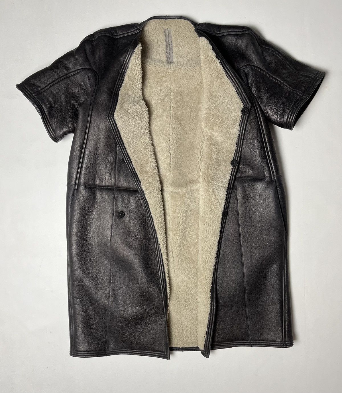 Rick Owens Rick Owen’s Sphinx F/W 15 Leather Jacket Size M / US 6-8 / IT 42-44 - 5 Thumbnail