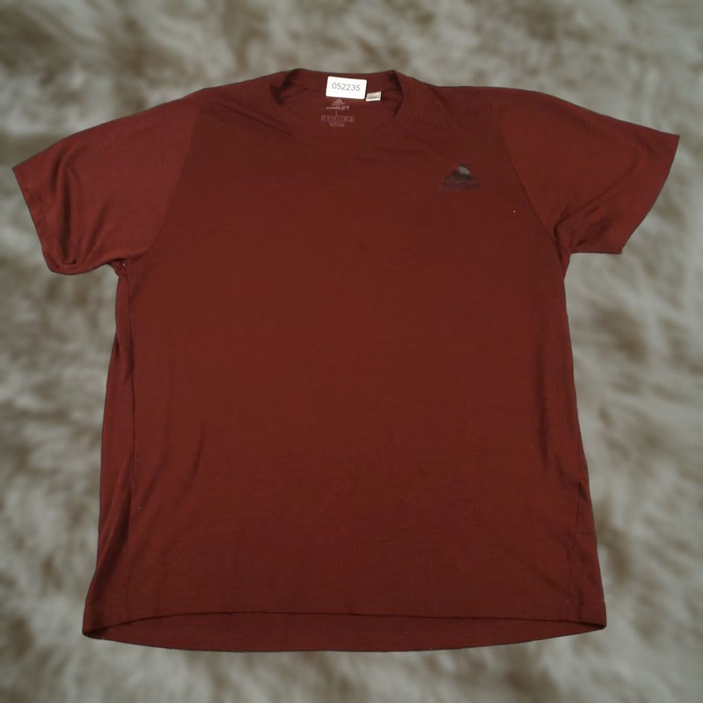 Adidas Adidas T Shirt Mens Large Red Active Workout Short Sleeve Casual Sports Logo Modern Size US L / EU 52-54 / 3 - 1 Thumbnail