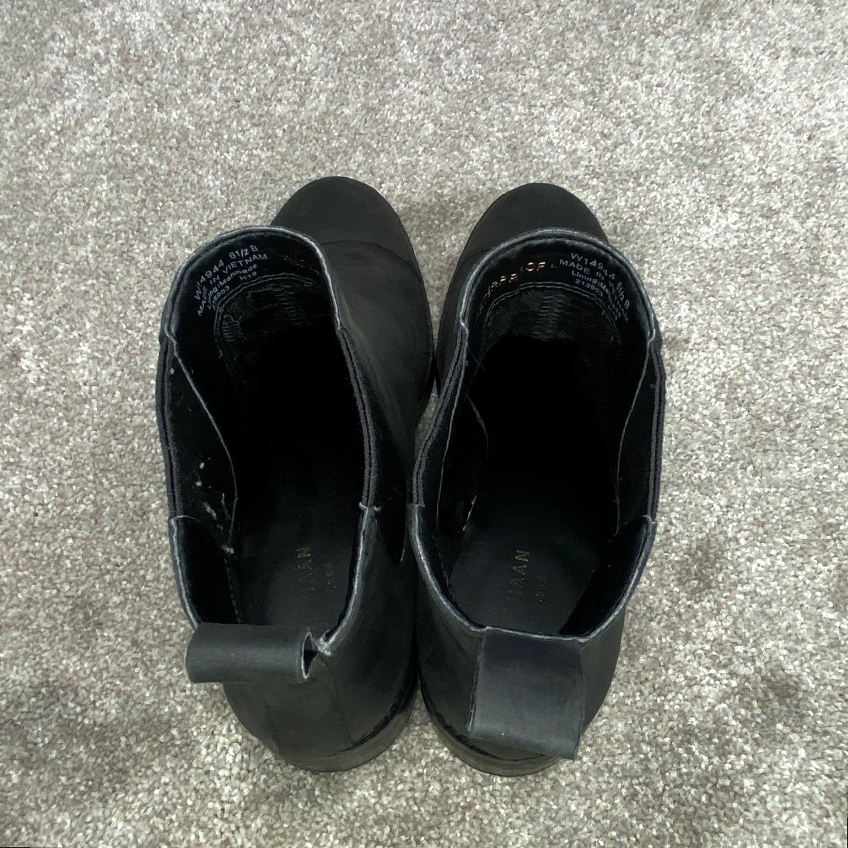 Cole Haan Cole Haan Chelsea Boots Womens 6-1/2 B Mara Grand Black Leather Waterproof Chelsea Boot Womens Black Leather Waterproof 6-1/2 B Size US 7 / IT 37 - 7 Thumbnail
