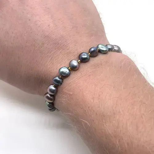 Jewelry Natural freshwater black Pearl bracelet Size ONE SIZE - 4 Thumbnail