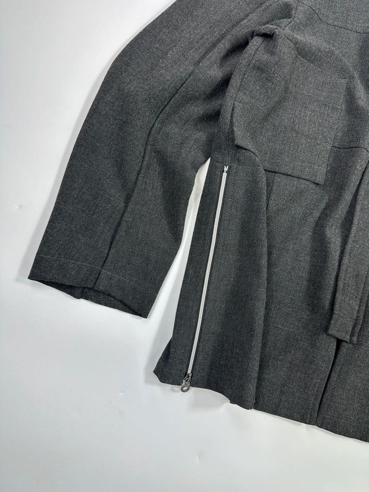 Marithe + Francois Girbaud Marithé + François Girbaud 00’s Grey Tech Jacket Size M / US 6-8 / IT 42-44 - 3 Thumbnail